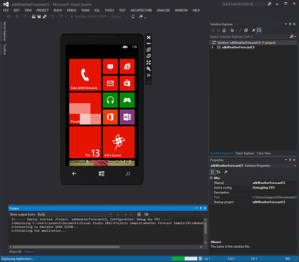 Setting Up Windows Phone Emulator 7