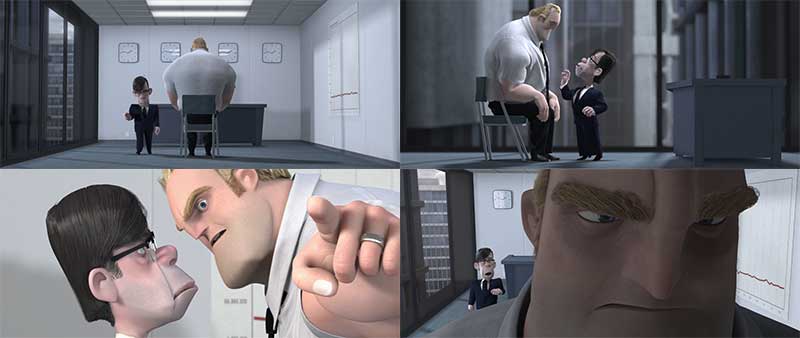The Incredibles - Office Scene
