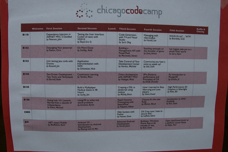 2011 Chicago Code Camp - 1