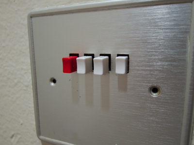 Los Angeles apartment light switch