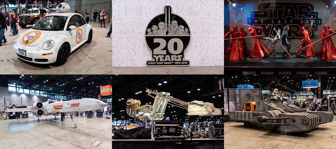 Star Wars Celebration Exhibit Hall Collage