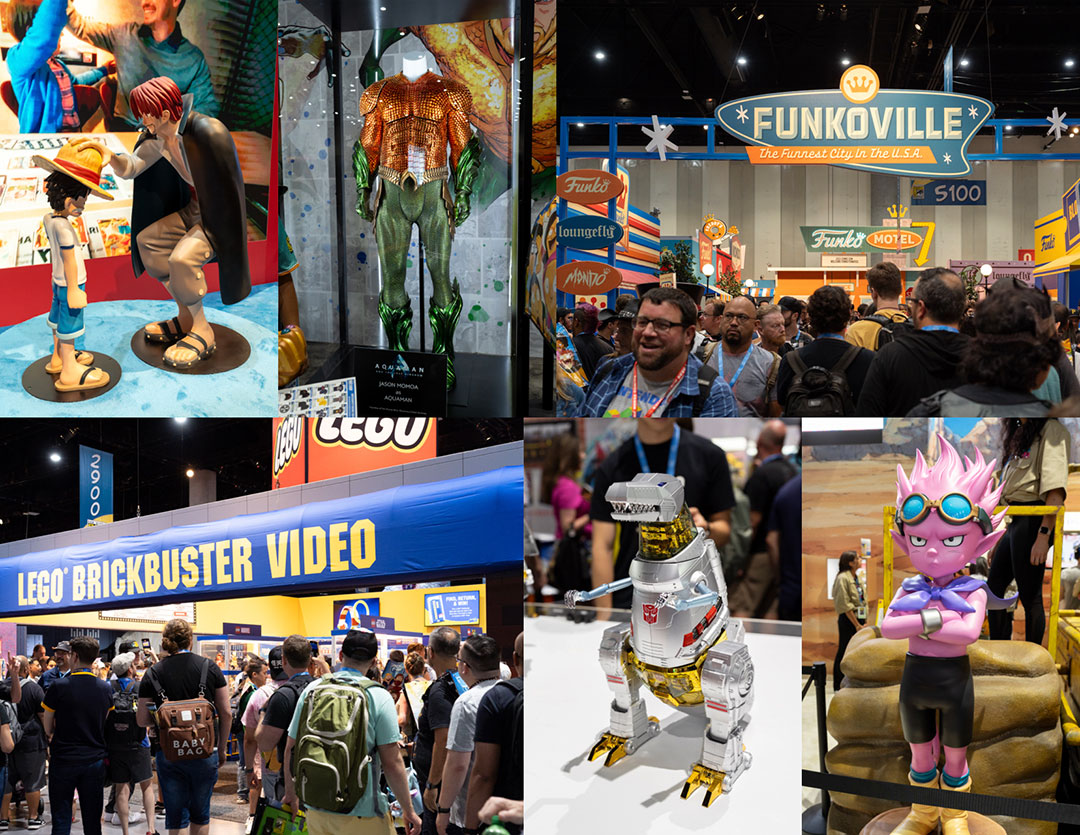 SDCC Exhbit Floor Collage