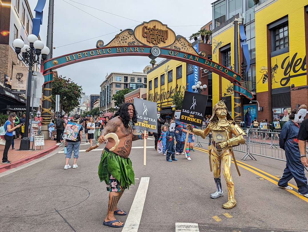 SAG Strike in Gaslamp