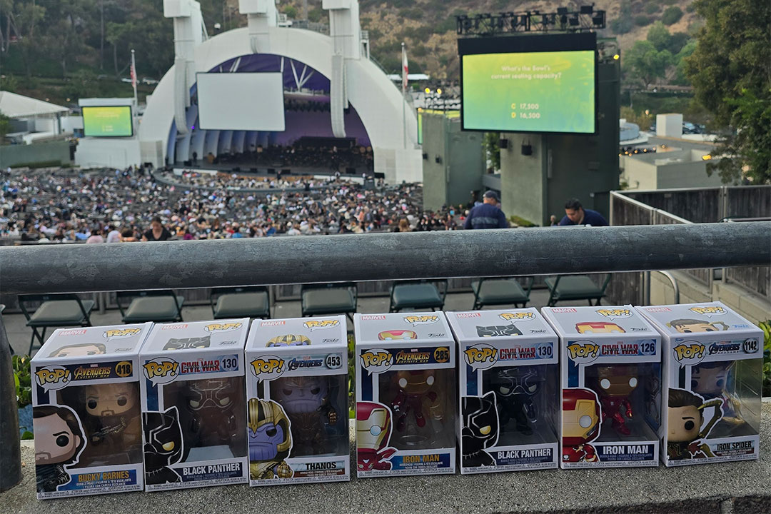 Funko Pop giveaways at Infinty Saga concert