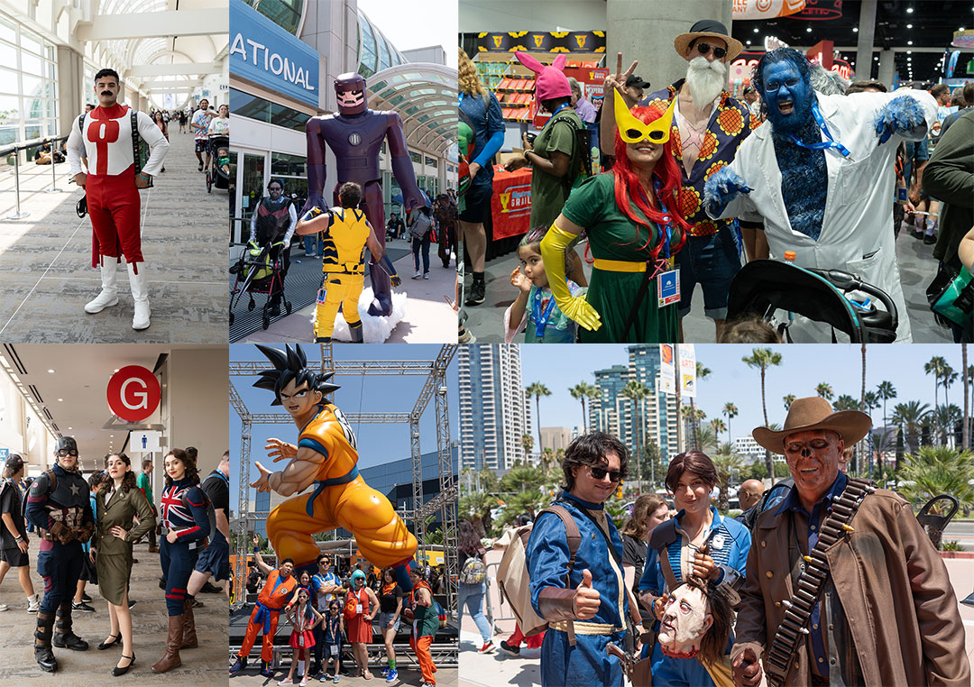 San Diego Comic Con Cosplay Collage