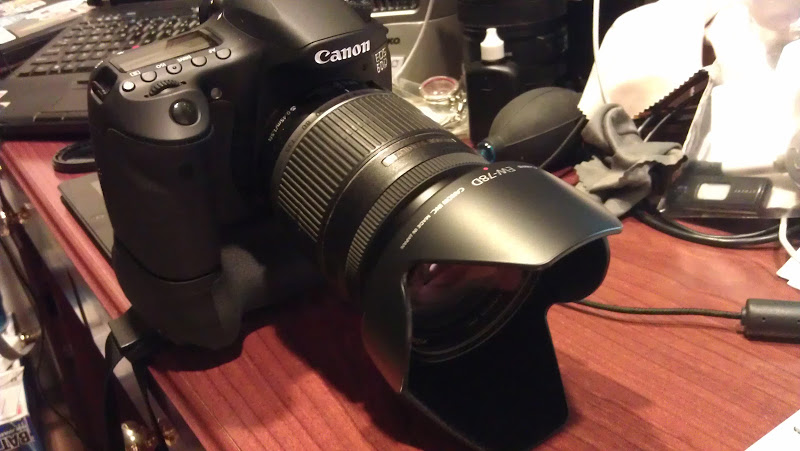 Canon 60D with lens hood