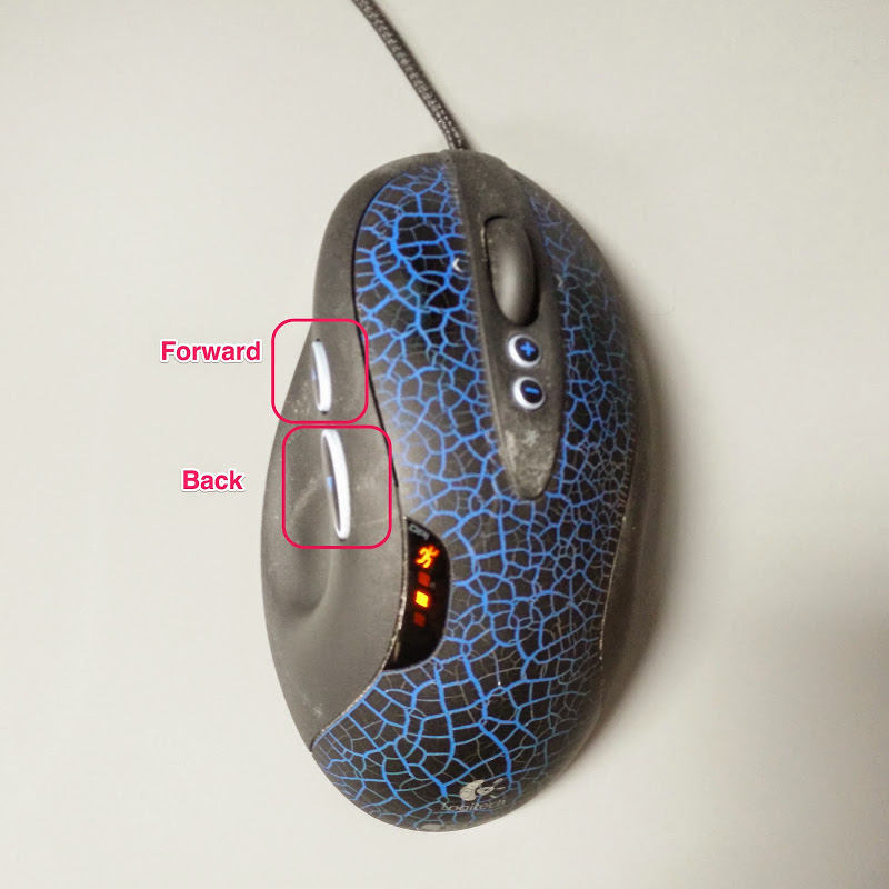 mouse back button