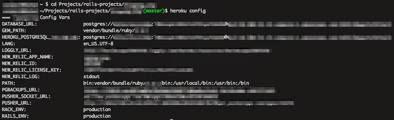 Heroku Commandline screenshot