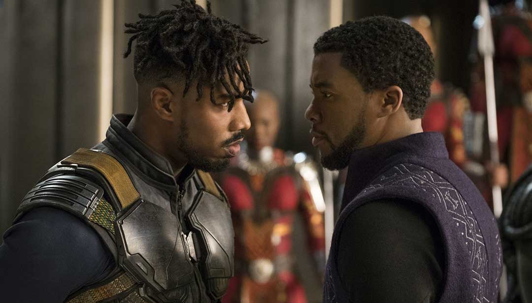 Erik Killmonger and Black Panther