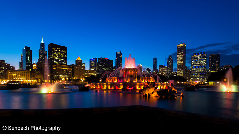 Chicago from Buckingham Fountain