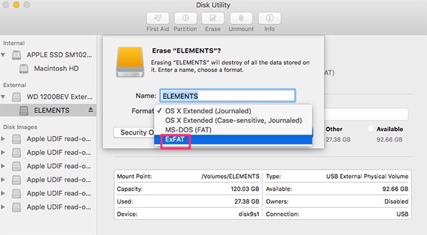 how to format mac drive with g parted