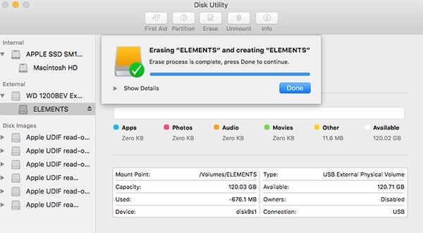 how big should the partition be for el capitan osx