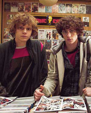 Evan Peters and Aaron Taylor-Johnson