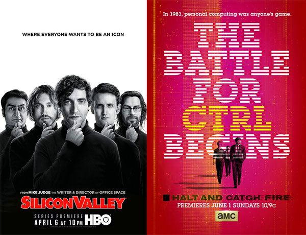 Silicon Valley and Halt and Catch Fire Posters