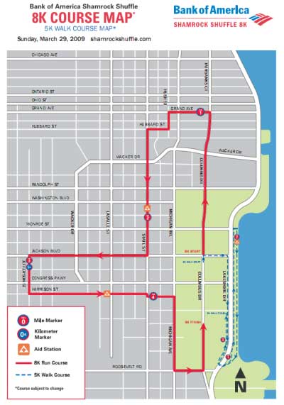 Shamrock Shuffle 2009 8K Map