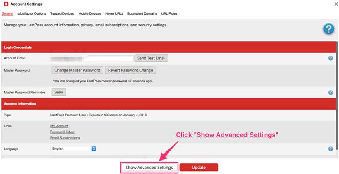 LastPass Screenshot 2
