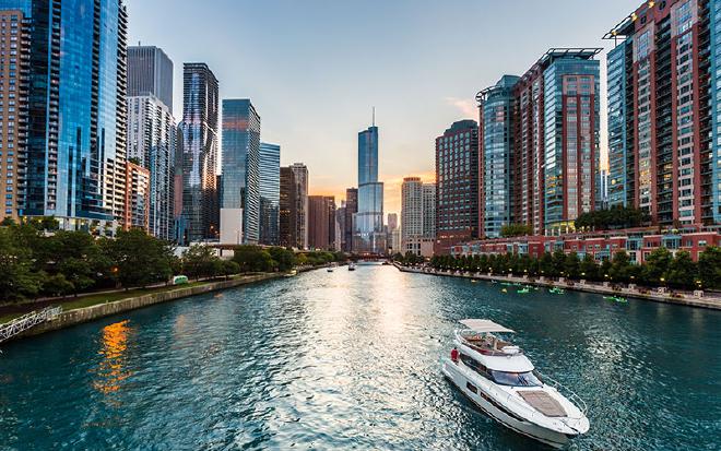 Chicago River from Lake Shore Drive
