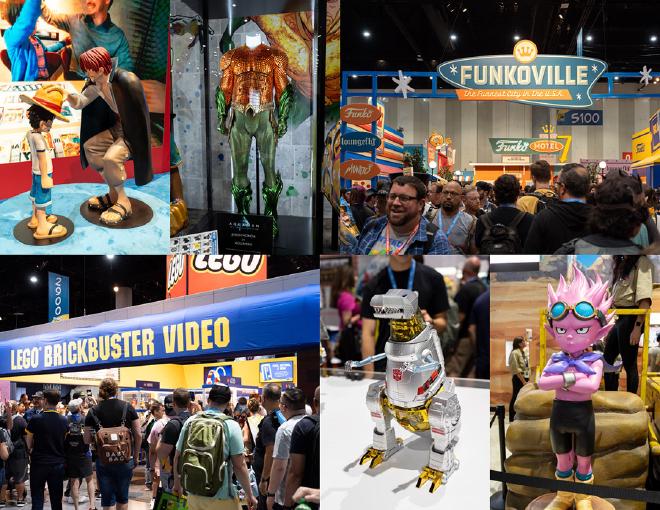 SDCC Exhbit Floor Collage